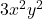 3x^2 y^2
