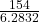 \frac{154}{6.2832}