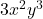 3x^2 y^3