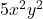 5x^2 y^2