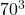  70^3 