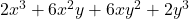  2x^3 + 6x^2y + 6xy^2 + 2y^3 