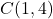  C(1, 4) 