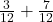 \frac3{12} + \frac7{12} 