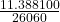 \frac{11.388 &times;100}{2&times;60&times;60}
