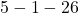 {5 - 1 - 2}6 