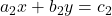  a_2x + b_2y = c_2 