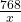  \frac{768}{x}