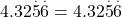  4.32\overset.5\overset.6 = 4.32\overset.5\overset.6 