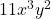 11x^3 y^2