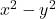 x^2 - y^2 