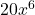  20x^6 