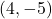  (4, -5) 