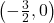 \left(-\frac{3}{2}, 0\right)