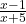 \frac{x - 1}{x + 5}