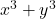  x^3 + y^3 