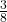 \frac{3}8 