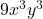 9x^3 y^3