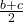  \frac{b + c}{2} 