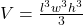  V = \frac{l^3 w^3 h^3}{3} 