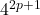 4^{2p + 1}