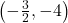 \left(-\frac{3}{2}, -4\right)