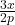  \frac{3x}{2p}