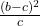  \frac{(b - c)^2}{c} 