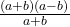 \frac{(a + b)(a - b)}{a+b}
