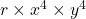  r \times x^4 \times y^4 