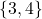  \{3, 4\} 