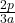 \frac{2p}{3a}