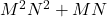 M^2−N^2+MN 