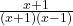  \frac{x+1}{\left(x+1\right)\left(x-1\right)} 