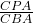 \frac{∠CPA}{∠CBA}