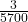 \frac{3}{5700}