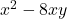   x^2 - 8xy 