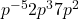 p^{-5} &times; 2p^3 &times; 7p^2