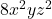 8x^2 yz^2