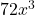  72x^3 