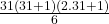 \frac{31(31+1)(2.31+1)}{6}