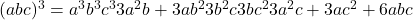  (a − b − c)^3 = a^3 − b^3 − c^3 − 3a^2b + 3ab^2 − 3b^2c − 3bc^2 − 3a^2c + 3ac^2 + 6abc 