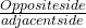  \frac{Opposite side} {adjacent side} 