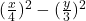 (\frac{x}{4})^2 - (\frac{y}{3})^2