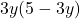 3y (5 - 3y)