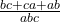 \frac{bc + ca + ab}{abc}
