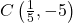  C\left(\frac{1}{5}, -5\right) 