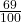\frac{69}{100}