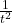 \frac{1}{t^2}