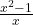 \frac{x^2 -1}{x}